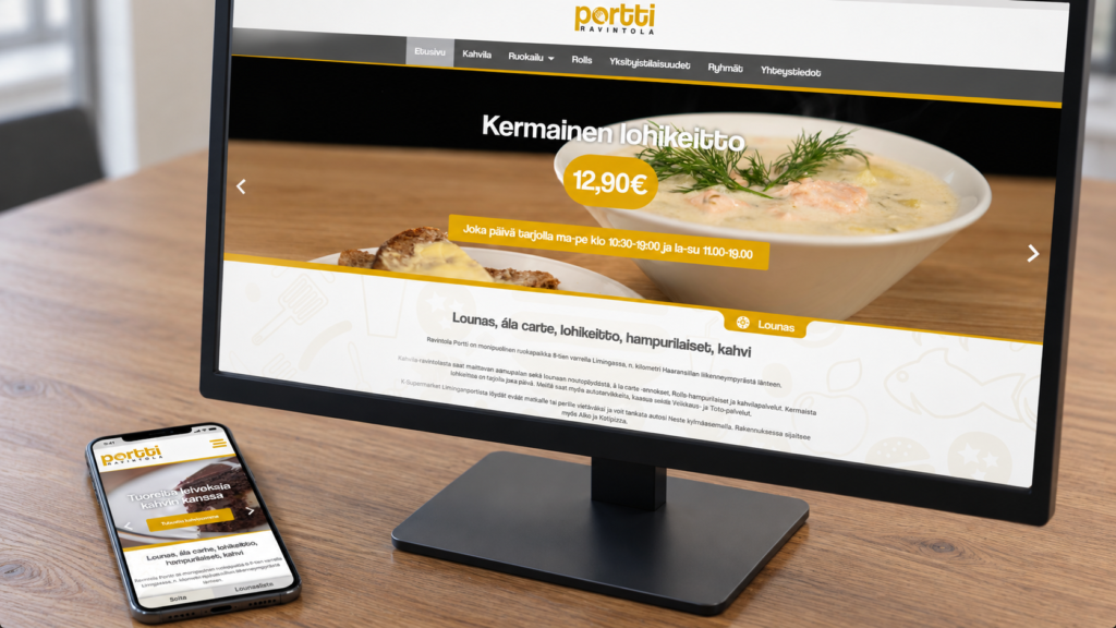 Ravintola Portti verkkosivut